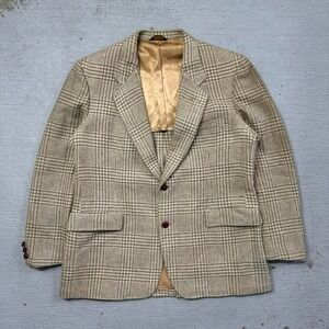 Vintage Pendleton Wool Plaid Coat Blazer‎ Size 46 (large)